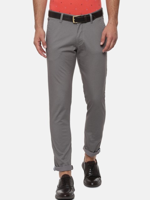 

Van Heusen Sport Men Grey Slim Fit Self Design Regular Trousers