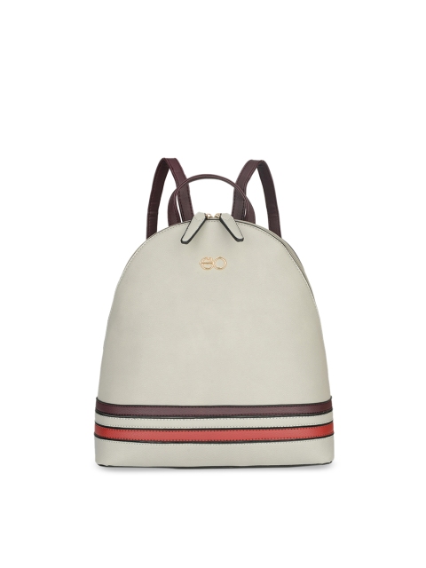 

E2O Women Grey Solid Backpack