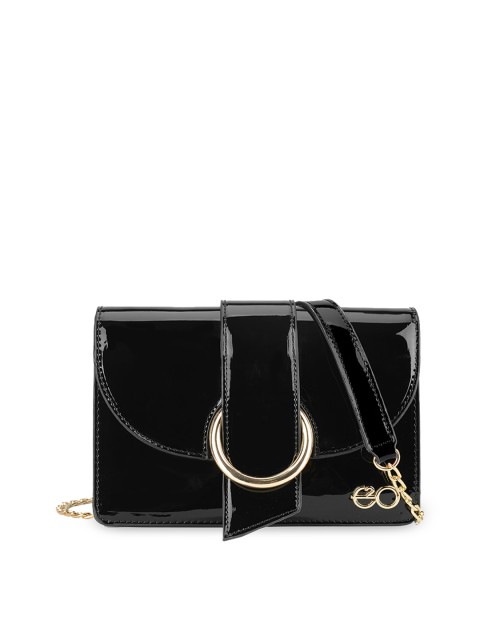 

E2O Black Solid Sling Bag