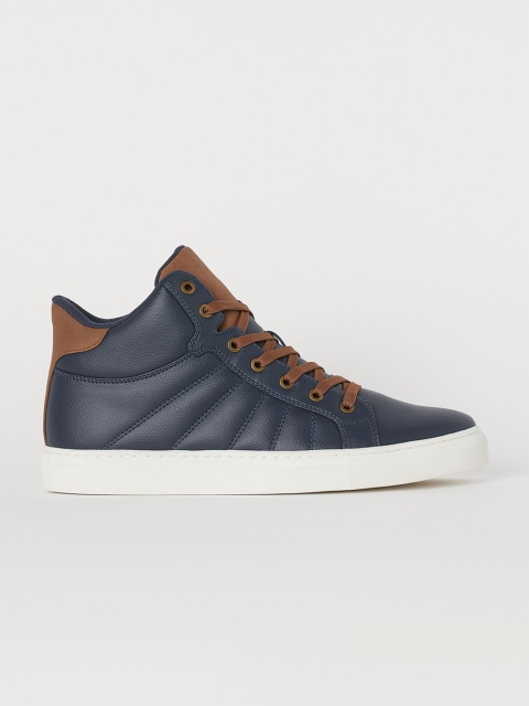 

H&M Men Hi-Top Trainers, Navy blue