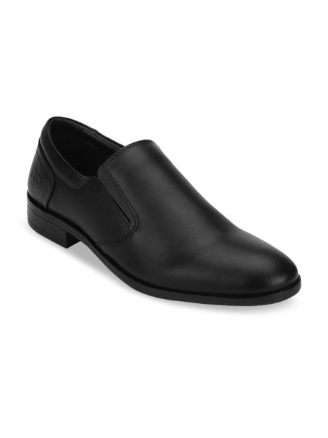 

Bond Street By Red Tape Men Black Solid Formal Slip-Ons