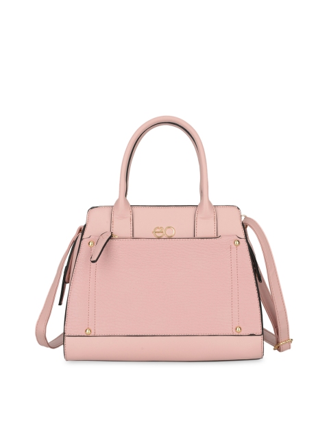 

E2O Women Pink Solid Handheld Bag