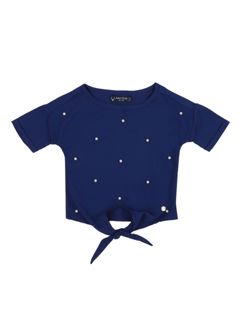

Allen Solly Junior Girls Blue Embellished Top