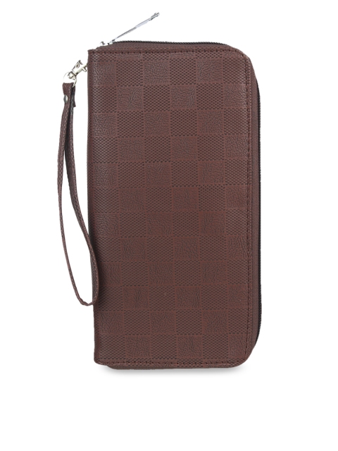 

Swiss Design Brown Textured Clutch