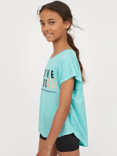 

H&M Girls Green & Black Printed Sports Set
