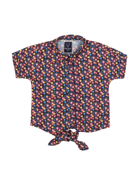 

Allen Solly Junior Girls Blue & Red Printed Shirt Style Top