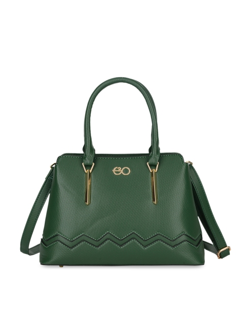 

E2O Green Textured Handheld Bag