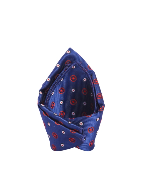 

Tossido Men Blue & Red Printed Pocket Square