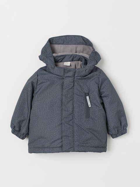

H&M Unisex Solid Padded Outdoor Jacket, Grey