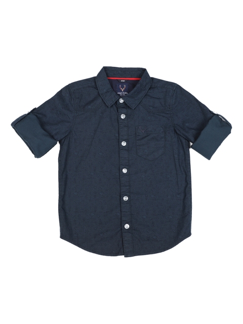 

Allen Solly Junior Boys Navy Blue Regular Fit Printed Casual Shirt