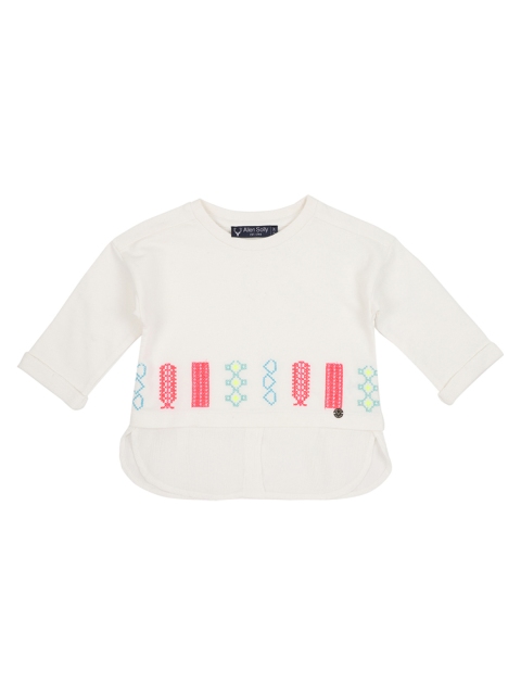 

Allen Solly Junior Girls White Solid Pure Cotton Top