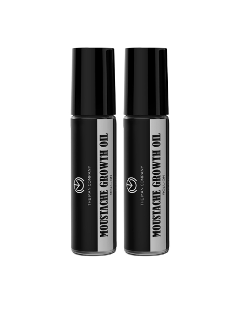 

THE MAN COMPANY Growth Duo Hair Oil & Moustache Roll-On, Black