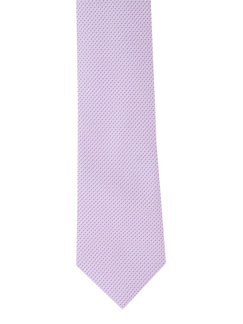 

Louis Philippe Lavender Silk Woven Design Broad Tie