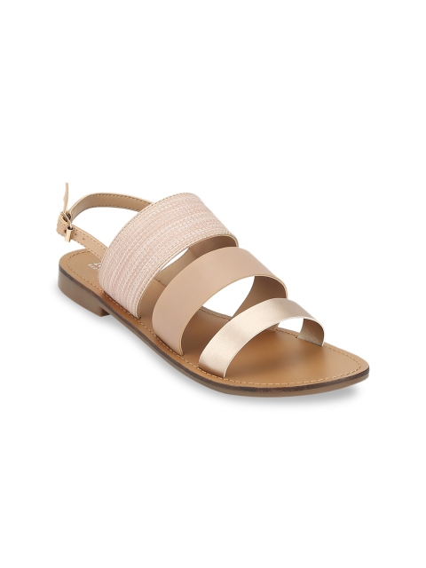 

Mode by Red Tape Women Pink Colourblocked Open Toe Flats