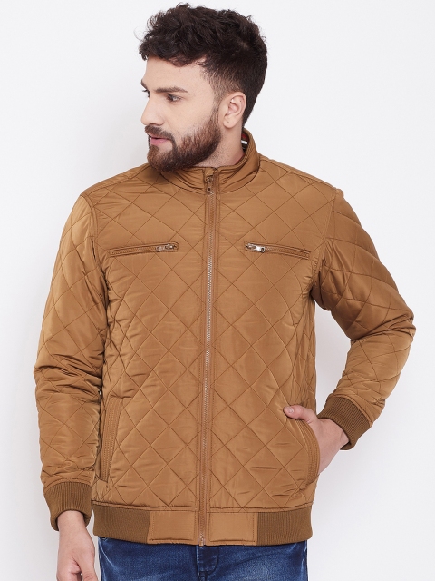 

Canary London Men Mustard Yellow Solid Lightweight Jacket