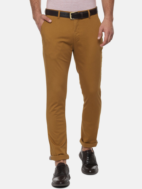 

Van Heusen Sport Men Brown Slim Fit Solid Regular Trousers
