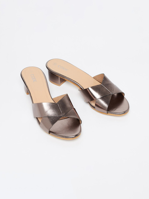 

CODE by Lifestyle Women Grey Solid Heels