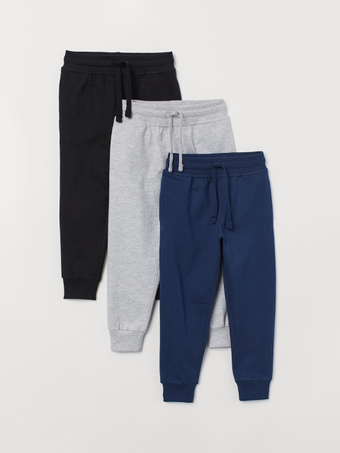 

H&M Boys 3 Pack Joggers, Blue