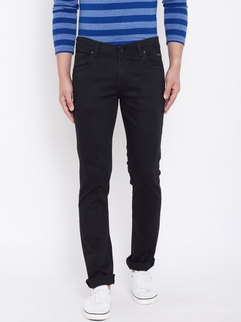 

American Archer Men Black Slim Fit Low-Rise Clean Look Stretchable Jeans