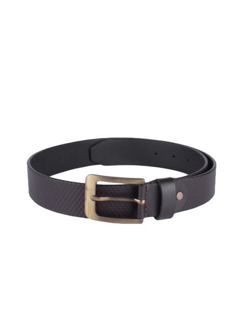 

Peseta Men Black Textured Leather Belt
