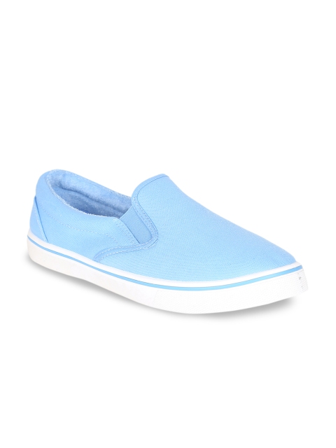 

Peter England Men Blue Solid Slip-On Sneakers