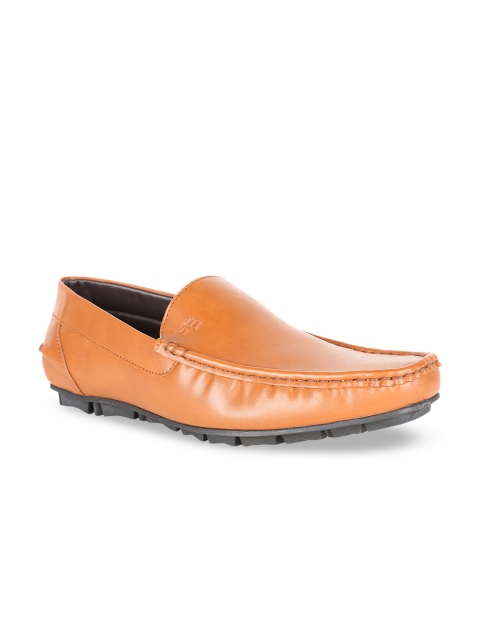 

Peter England Men Brown Leather Loafers