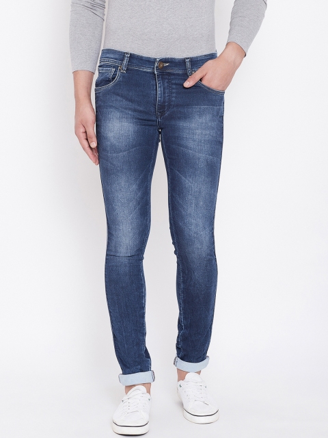 

American Archer Men Blue Skinny Fit Low-Rise Clean Look Stretchable Jeans