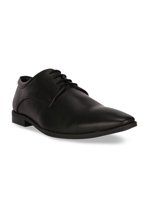 

Peter England Men Black Solid Formal Derbys