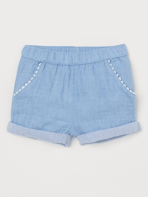 

H&M Girls Blue Cotton Shorts