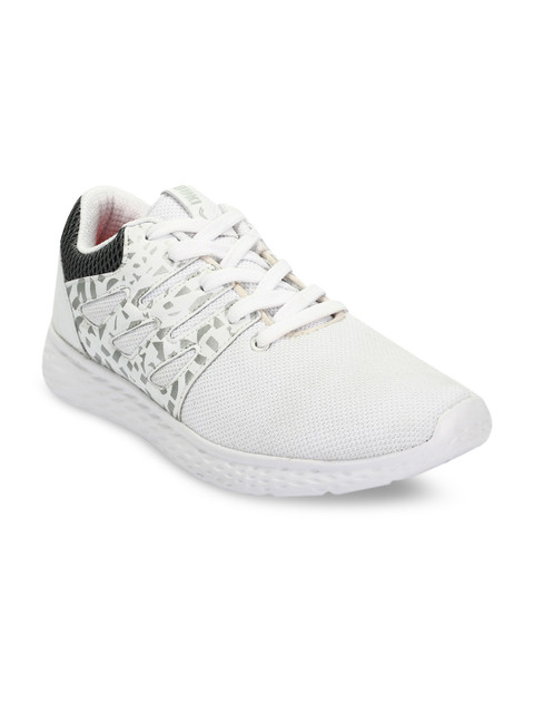 

Yuuki Men White Mesh Mid-Top Training or Gym Shoes