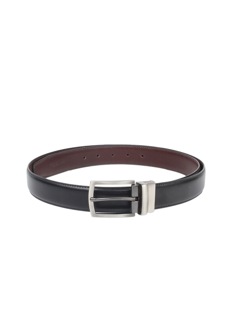 

CRUSSET Men Black Solid Reversible Belt
