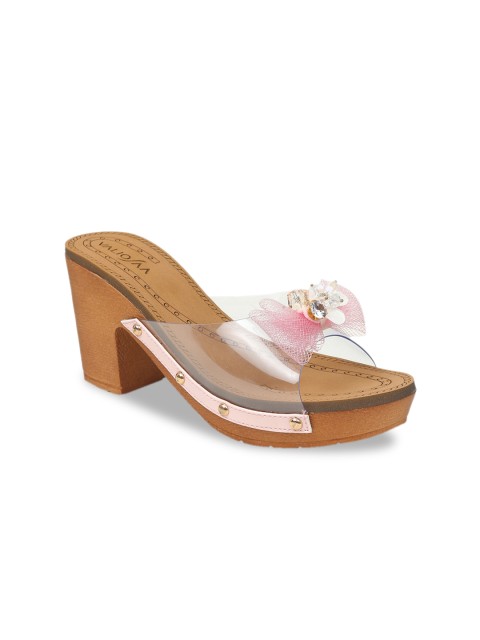 

VALIOSAA Women Pink Solid Heels