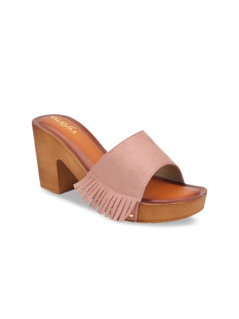 

VALIOSAA Women Pink Solid Heels