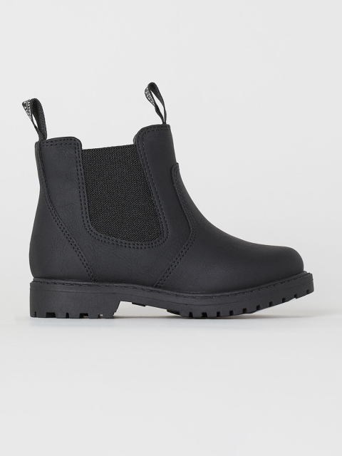

H&M Boys Black Solid Chelsea Boots