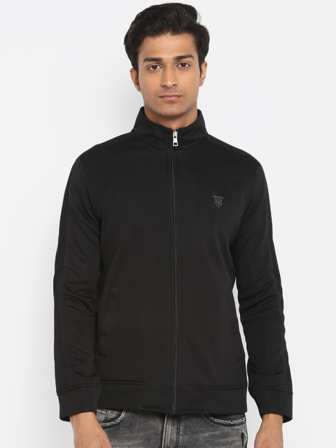 Mufti Men Black Solid Jacket