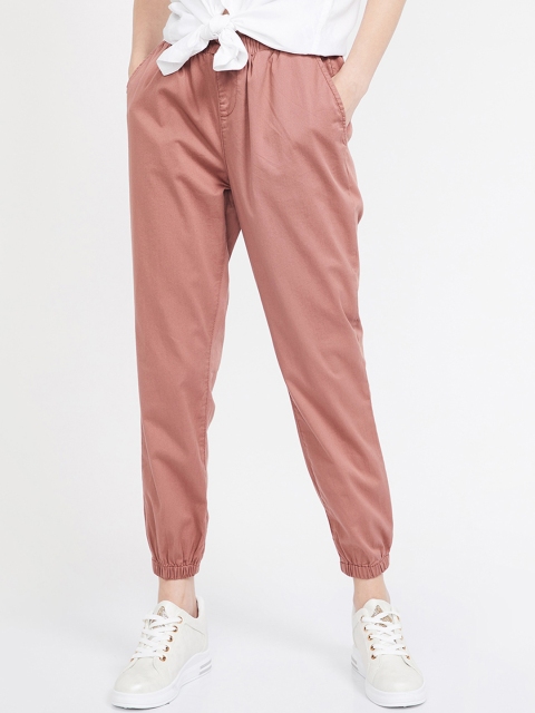 

Bossini Women Pink Regular Fit Solid Joggers