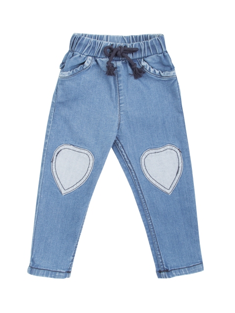 

Donuts Girls Blue Regular Fit Mid-Rise Clean Look Stretchable Jeans