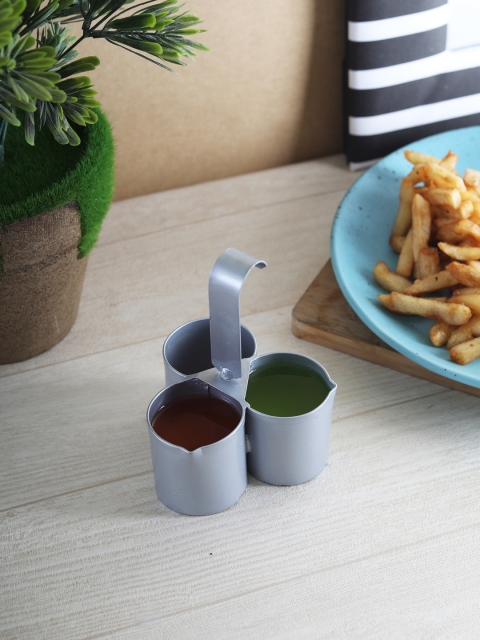 

EK DO DHAI Silver Solid Chutney Dip
