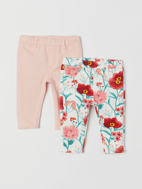 

H&M Girls 2-Pack Treggings, White