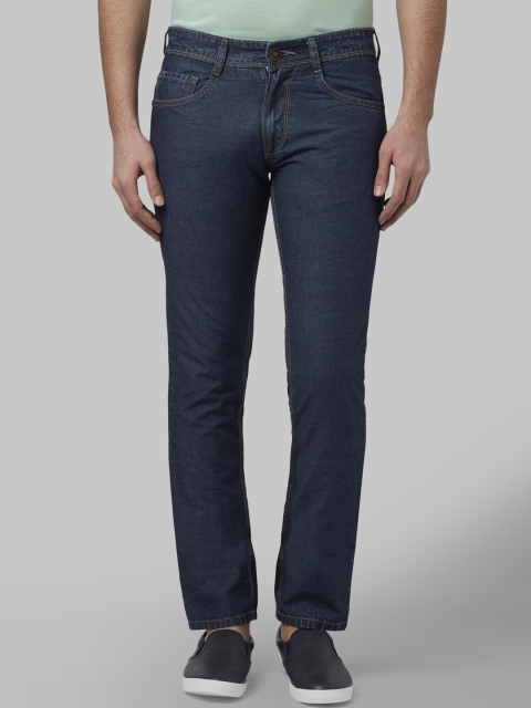 

Park Avenue Men Blue Tapered Fit Mid-Rise Clean Look Jeans