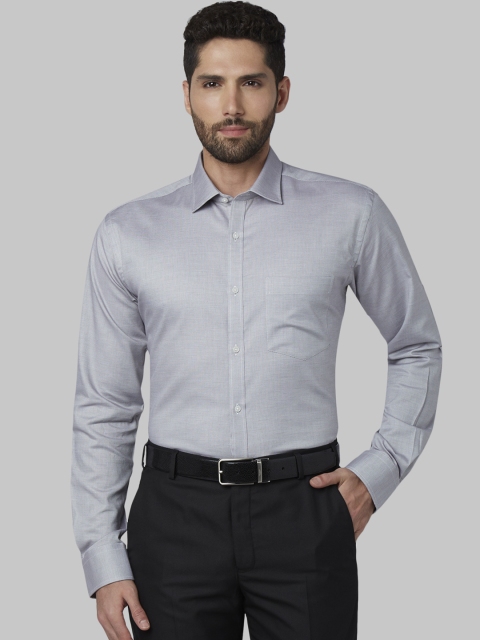 

Park Avenue Men Grey Slim Fit Self Design Casual Shirt