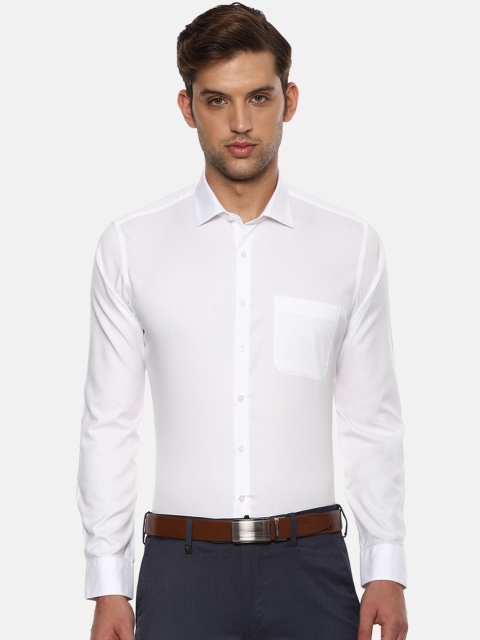 

Van Heusen Men White Slim Fit Solid Formal Shirt