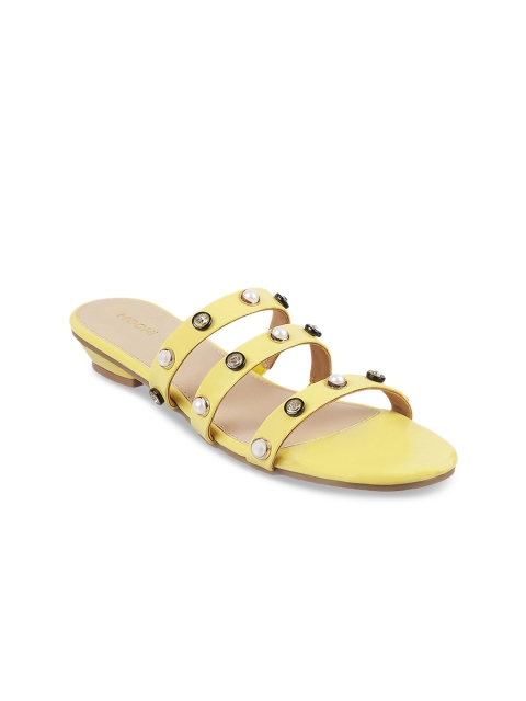 

Mochi Women Yellow Embellished Heels