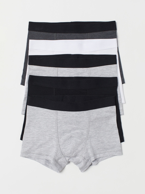 

H&M Boys 5-Pack Boxer Shorts 0589521011, Grey