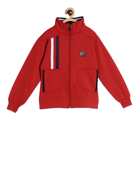SWEET ANGEL Kids Red Solid Sweatshirt