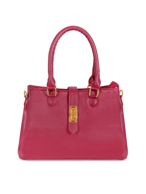 

OsaiZ Pink Solid Handheld Bag