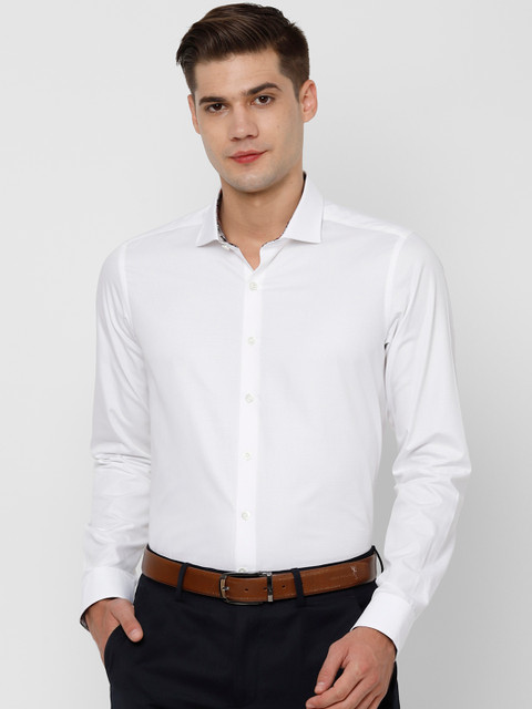 

SIMON CARTER LONDON Men White Slim Fit Solid Formal Shirt