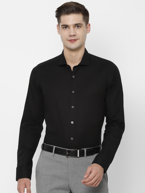 

SIMON CARTER LONDON Men Black Slim Fit Solid Formal Shirt