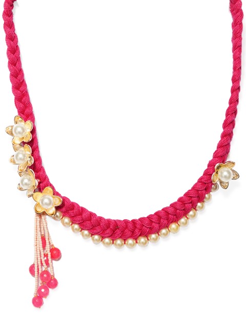 

DUGRISTYLE Women Pink & Gold-Toned Necklace