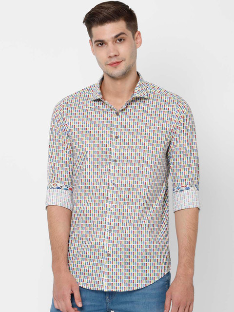 

SIMON CARTER LONDON Men Multicoloured Slim Fit Printed Casual Shirt, Multi